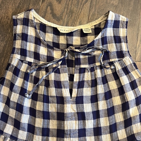 Plaid Babydoll Top - Picture 2 of 2